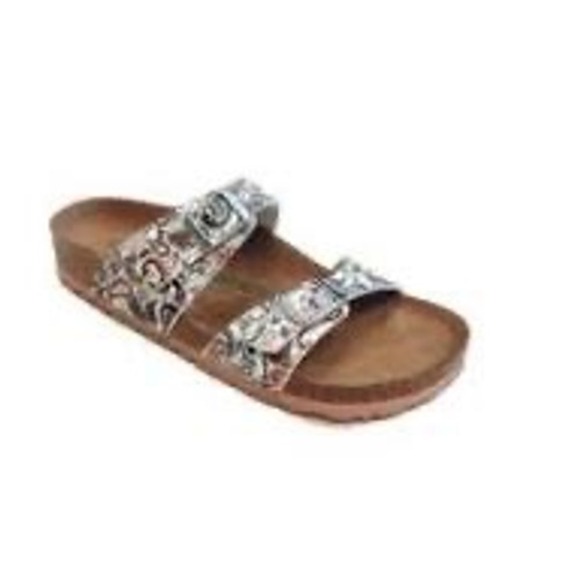 Birkenstock Shoes - Birkenstock Sydney Floral Paisley Sandals Womens Size 40 L9 M7 Comfort Slides